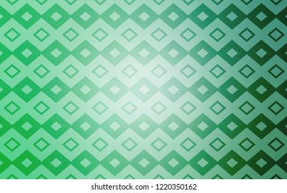 Light Green vector template with rhombus. Modern abstract illustration with colorful rectangles. Pattern for commercials.