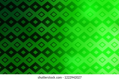 Light Green vector template with rhombus. Illustration with set of colorful rectangles. Pattern for commercials.