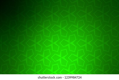 Light Green vector template with rhombus. Glitter abstract illustration with rectangular shapes. Pattern for commercials.