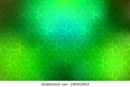 Light Green vector template with rhombus. Abstract gradient illustration with rectangles. Modern template for your landing page.