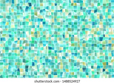 Light Green vector template with rhombus. Beautiful illustration with rectangles and squares. The template can be used as a background.