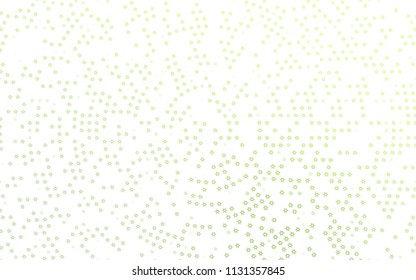 Light Green vector template with sky stars. Blurred decorative design in simple style with stars. The pattern can be used for wrapping gifts.