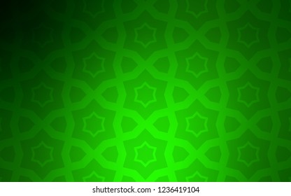 Light Green vector template with sky stars. Blurred decorative design in simple style with stars. Smart design for your business advert.