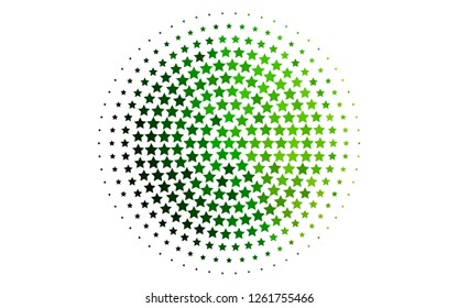 Light Green vector template with sky stars. Modern geometrical abstract illustration with stars. Smart design for your business advert.