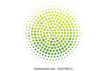 Light Green vector template with sky stars. Shining colored illustration with stars. Smart design for your business advert.