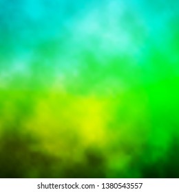 Light Green vector template with sky, clouds. Colorful illustration with abstract gradient clouds. Beautiful layout for uidesign.