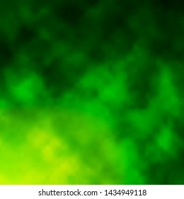 Light Green vector template with sky, clouds. Illustration in abstract style with gradient clouds. Template for websites.