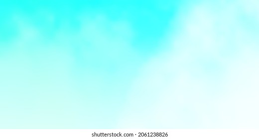 Light Green vector template with sky, clouds. Abstract illustration with colorful gradient clouds. Template for landing pages.