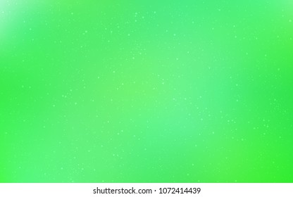 Light Green vector template with space stars. Shining colored illustration with bright astronomical stars. Template for cosmic backgrounds.