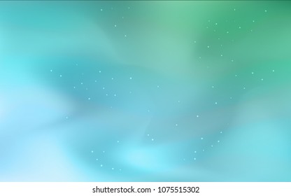 Light Green vector template with space stars. Space stars on blurred abstract background with gradient. Smart design for your business advert.