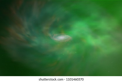 Light Green vector template with space stars. Modern abstract illustration with Big Dipper stars. Pattern for futuristic ad, booklets.