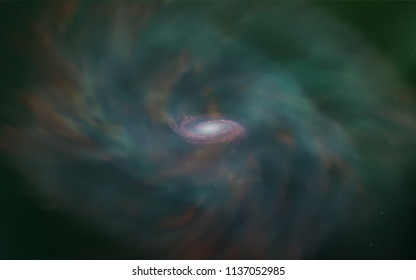 Light Green vector template with space stars. Blurred decorative design in simple style with galaxy stars. Best design for your ad, poster, banner.