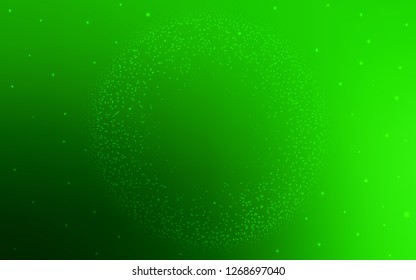 Light Green vector template with space stars. Shining illustration with sky stars on abstract template. Pattern for astronomy websites.