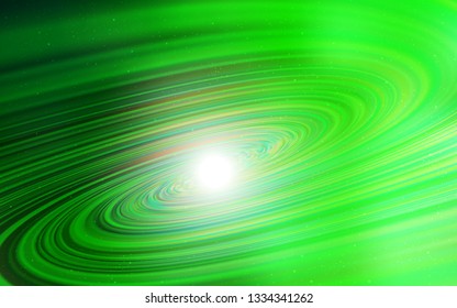 Light Green vector template with space stars. Shining colored illustration with bright astronomical stars. Pattern for futuristic ad, booklets.