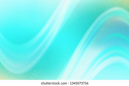 Light Green vector template with space stars. Shining illustration with sky stars on abstract template. Template for cosmic backgrounds.