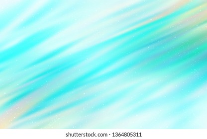 Light Green vector template with space stars. Shining illustration with sky stars on abstract template. Best design for your ad, poster, banner.