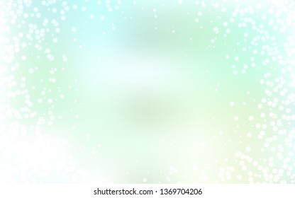 Light Green vector template with space stars. Space stars on blurred abstract background with gradient. Template for cosmic backgrounds.