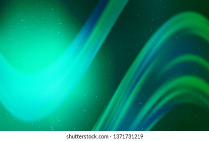 Light Green vector template with space stars. Modern abstract illustration with Big Dipper stars. Pattern for astronomy websites.