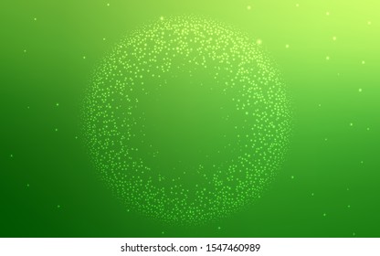 Light Green vector template with space stars. Shining colored illustration with bright astronomical stars. Smart design for your business advert.