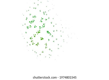 Light Green vector template with spiral lines, ovals. Geometric illustration in marble style with gradient.  A completely new marble design for your business.