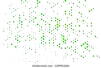 Light Green vector template with spots. Modern abstract illustration with colorful water drops. Pattern for ads, booklets.