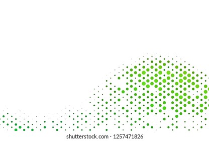 Light Green vector template with spots. Modern abstract illustration with colorful water drops. Pattern of water, rain drops.