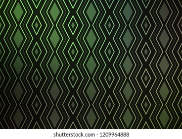 Light Green vector template with sticks, squares. Glitter abstract illustration with colorful lines, rhombuses. Backdrop for TV commercials.