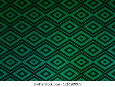 Light Green vector template with sticks, squares. Colorful illustration with lines, cubes on abstract template. Pattern for business booklets, leaflets.