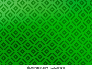 Light Green vector template with sticks, squares. Colorful lines, squares on abstract background with gradient. Best design for your ad, poster, banner.