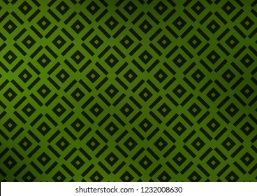 Light Green vector template with sticks, squares. Glitter abstract illustration with colorful lines, rhombuses. Pattern for business booklets, leaflets.