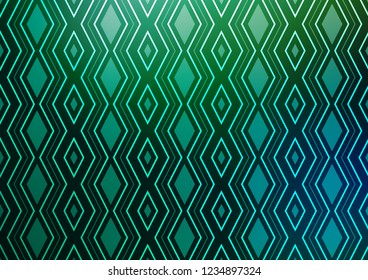Light Green vector template with sticks, squares. Colorful decorative design in simple style with lines, rhombuses. Backdrop for TV commercials.