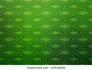 Light Green vector template with sticks, squares. Colorful illustration with lines, cubes on abstract template. Pattern for business booklets, leaflets.