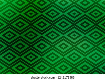 Light Green vector template with sticks, squares. Shining colorful illustration with lines, rectangles. Pattern for websites, landing pages.