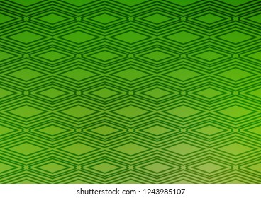 Light Green vector template with sticks, squares. Colorful lines, squares on abstract background with gradient. Backdrop for TV commercials.
