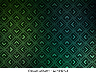 Light Green vector template with sticks, squares. Colorful lines, squares on abstract background with gradient. Smart design for your business advert.