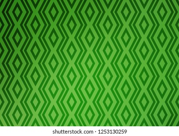 Light Green vector template with sticks, squares. Glitter abstract illustration with colorful lines, rhombuses. Pattern for ads, posters, banners.