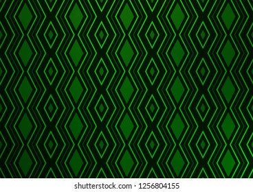Light Green vector template with sticks, squares. Shining colorful illustration with lines, rectangles. Pattern for business booklets, leaflets.