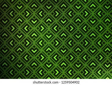Light Green vector template with sticks, squares. Modern geometric abstract illustration with lines, squares. Pattern for websites, landing pages.