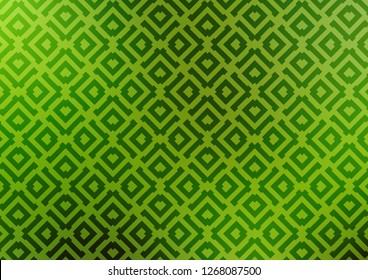 Light Green vector template with sticks, squares. Modern geometric abstract illustration with lines, squares. Pattern for websites, landing pages.