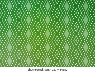 Light Green vector template with sticks, squares. Colorful lines, squares on abstract background with gradient. Smart design for your business advert.