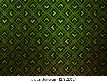 Light Green vector template with sticks, squares. Colorful lines, squares on abstract background with gradient. Pattern for ads, posters, banners.