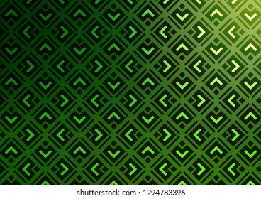 Light Green vector template with sticks, squares. Modern geometric abstract illustration with lines, squares. Pattern for business booklets, leaflets.