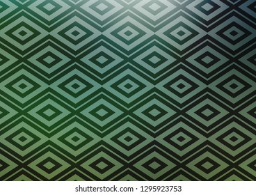 Light Green vector template with sticks, squares. Glitter abstract illustration with colorful lines, rhombuses. Backdrop for TV commercials.