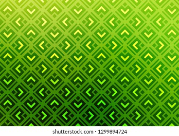 Light Green vector template with sticks, squares. Colorful decorative design in simple style with lines, rhombuses. Smart design for your business advert.