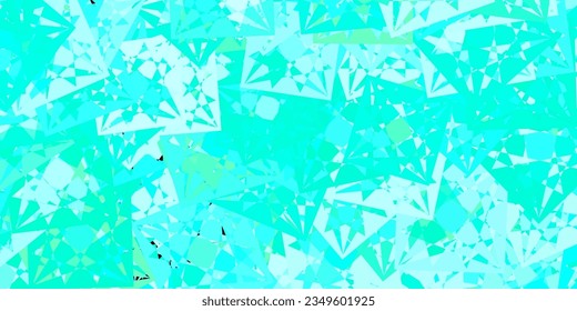 Light Green vector template with triangle shapes. Smart abstract illustration with triangle forms in modern style. Template for commercials.