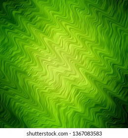 Light Green vector template with wry lines. Colorful illustration in abstract style with bent lines. Pattern for websites, landing pages.