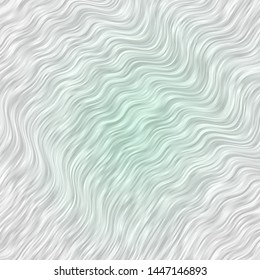 Light Green vector template with wry lines. Colorful illustration with curved lines. Pattern for websites, landing pages.
