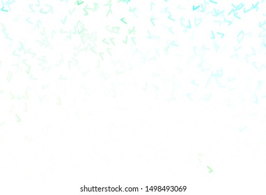 Light Green vector template with wry lines. A shining illustration, which consists of curved lines. Abstract style for your business design.