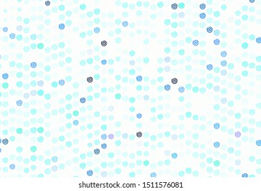 Light Green vector template with wry lines. Colorful geometric sample with gradient lines.  Colorful wave pattern for your design.