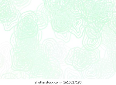 Light Green vector template with wry lines. Shining colorful illustration in simple style. New composition for your brand book.